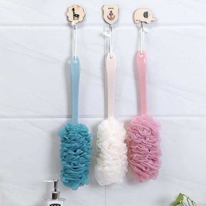Back Scrubber for Shower, Loofah Long Handle Bath Body Brush, Soft Nylon Mesh - Image 6