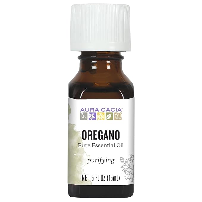 Aura Cacia 100% Pure Oregano Essential Oil, GC/MS Tested by AuraCacia