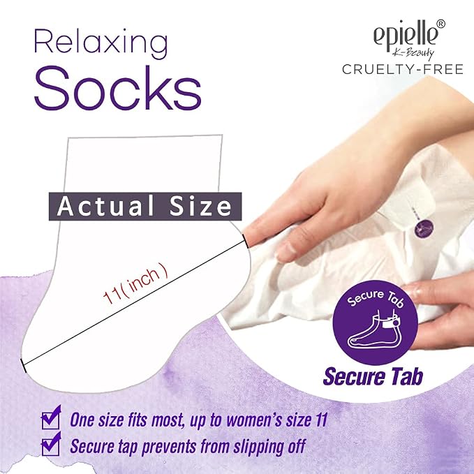 Epielle Assorted Foot Mask 5 Pairs, Deep Moisturizing Socks - Image 7