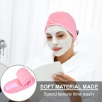 Whaline Spa Facial Headband Make Up Wrap Head Terry Cloth Headband Adjustable - Image 6