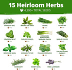 HOME GROWN 70 Variety Vegetable & Herb Seeds 32, 000+ USA Non-GMO Heirloom - Image 3