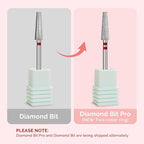 MelodySusie 4mm Long Tapered Barrel Cuticle Clean Nail Drill Bit 3/32'' - Image 3