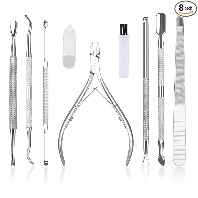 Professional Cuticle Nippers Kit, Cuticle Trimmer by HIFAU