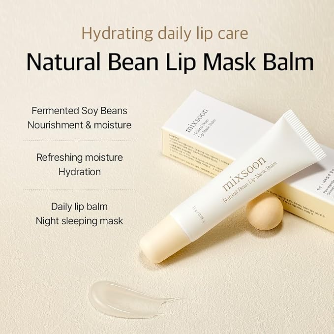 mixsoon Natural Bean Lip Mask Balm - Image 2