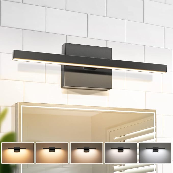 VOLISUN Modern Bathroom Vanity Light 15.7 inch, 12W Dimmable 5CCT Led Bathroom by VOLISUN