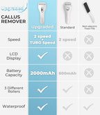 Electric Callus Remover for feet, Rechargeable Foot File Electronic Pedicure - Image 5