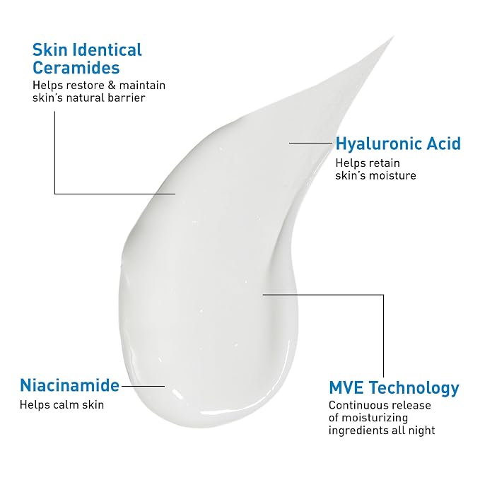 CeraVe PM Facial Moisturizing Lotion, Night Cream - Image 4
