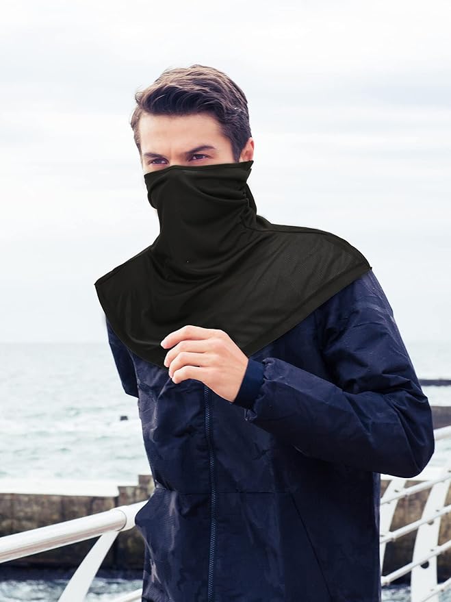 SATINIOR 3 Piece Balaclava Face Cover Sun Protection Neck Cover Summer - Image 4