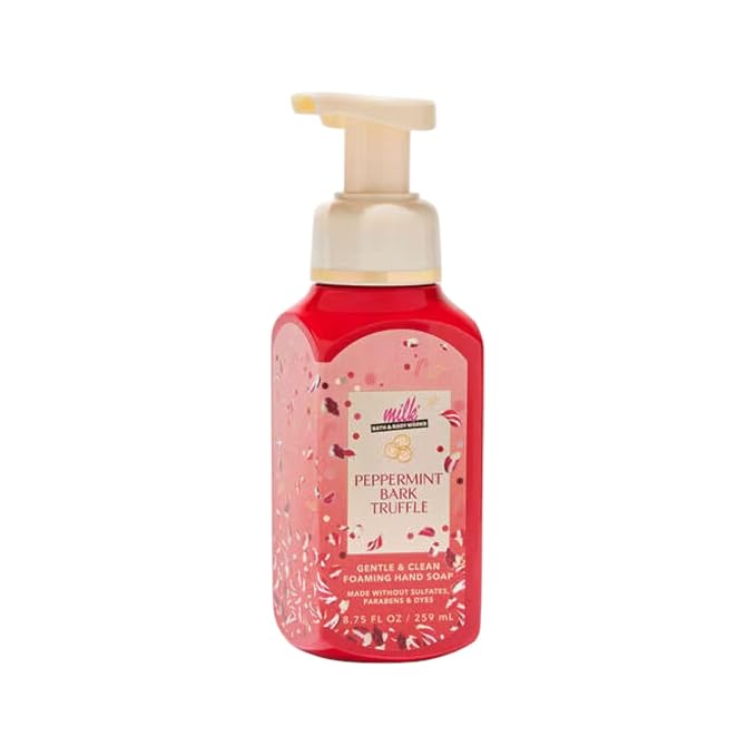 Bath & Body Works Peppermint Bark Truffle Gentle Foaming Hand Soap 8.75 oz by BathBodyWorks