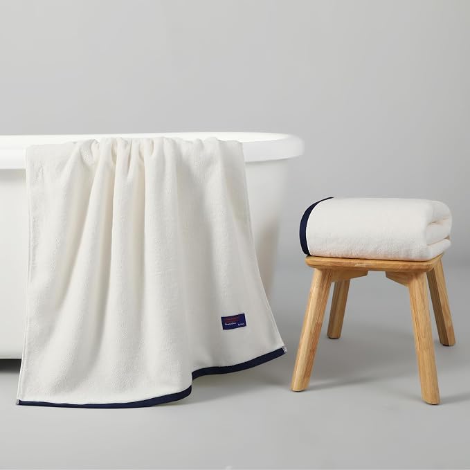 REDKISS 100% Cotton 2 Pack Luxury Bath Towels 27 x 54 Inches, Oversized Bath - Image 7