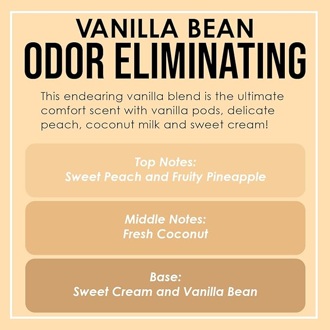 Vanilla Two Pack Odor Eliminating Highly Fragranced Candle - Image 3