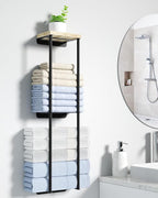 Towel Racks for Bathroom, 2 Tier Wall Towel Holder by Anfeichen