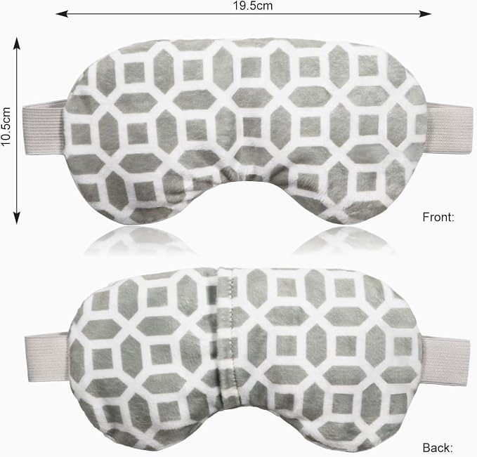 2 in 1 Heated/Ice Eye Mask Moist Heat Eye Mask Lavender & Flaxseed Sinus Pillow - Image 8