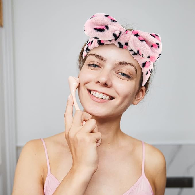 WHAVEL Hairband, 6 Pack Leopard Spa Headband Makeup Headband - Image 7