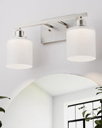 Sailstar Bathroom Light Fixtures 2-Light, Brushed Nickel Vanity Lights Fixtures by Sailstar