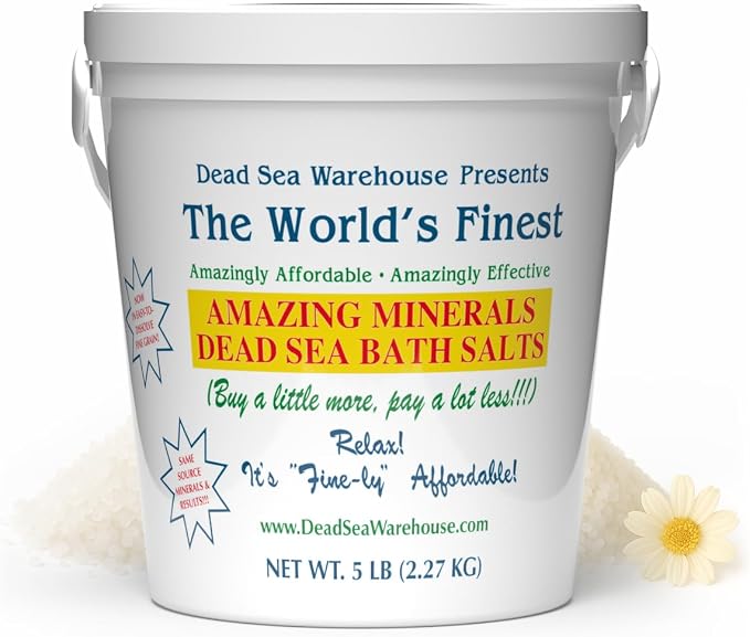 Dead Sea Warehouse-Amazing Minerals Dead Sea Bath Salts, 100% Full Mineral by DeadSeaWarehouse