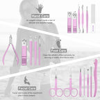 Manicure Set Professional Pedicure Kit Nail Clippers Kit - Image 3