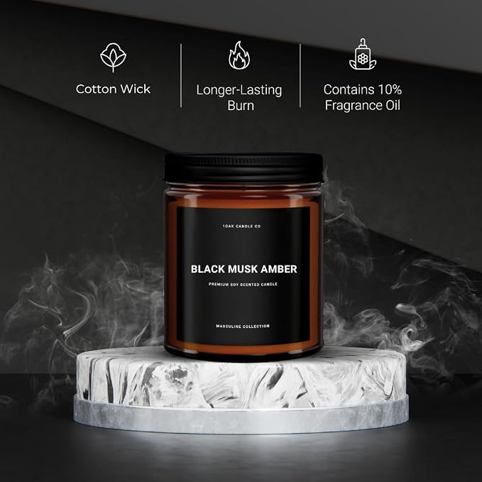 1OAK Black Musk Amber Candle - Image 2