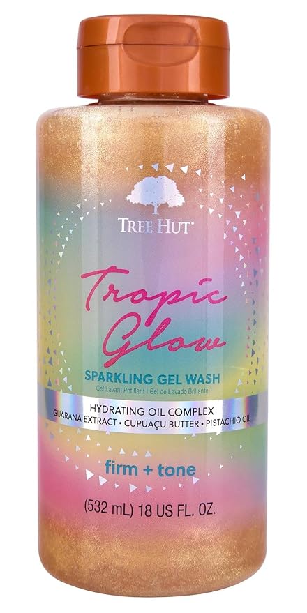 Tree Hut Tropic Glow Sparkling Gel Wash, Moisturizing & Hydrating Body Wash by TreeHut