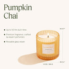 LA JOLIE MUSE Pumpkin Chai Candle| Spicy Chai & Vanilla | 10 oz Soy Wax Candle - Image 5
