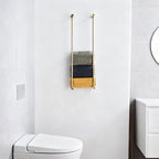 Towel Racks for Bathroom, NEWRAIN Wall Mounted Stainless Steel Organizer - Image 2