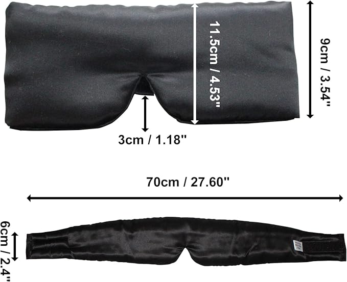 100% Mulberry Silk Eye Mask Blackout Sleeping Eye Cover - Image 4