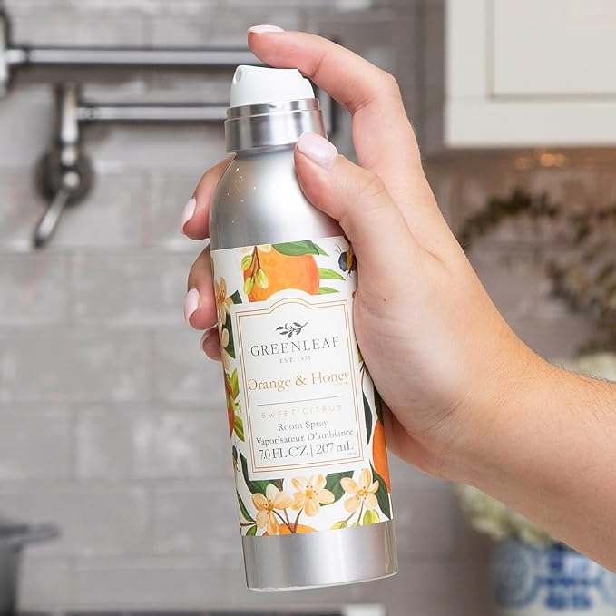 Greenleaf Gifts Orange & Honey Scented Room Air Freshener Spray | Non-Aerosol 7 - Image 5