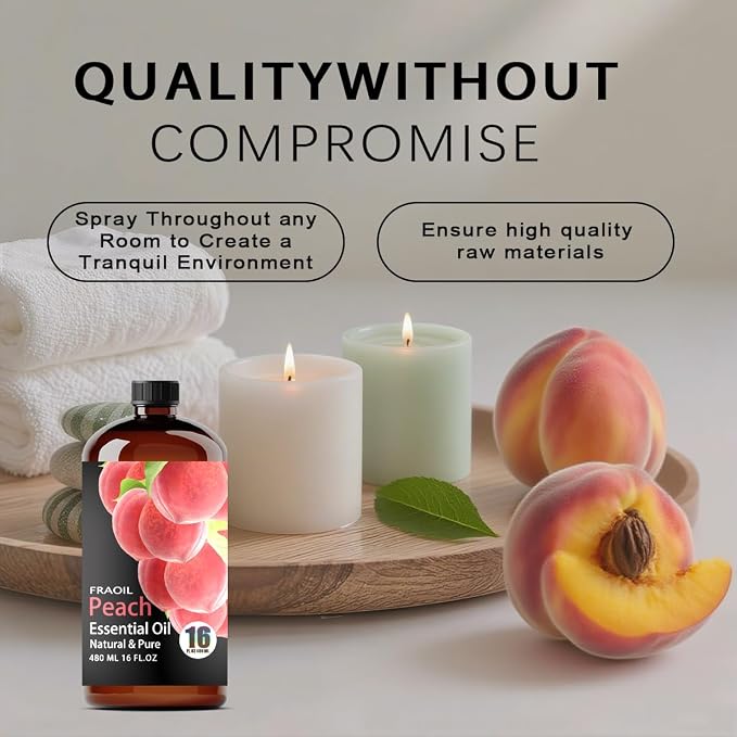 Peach Essential Oil, Peach Oil 16 Fl Oz 480 ML - Image 2