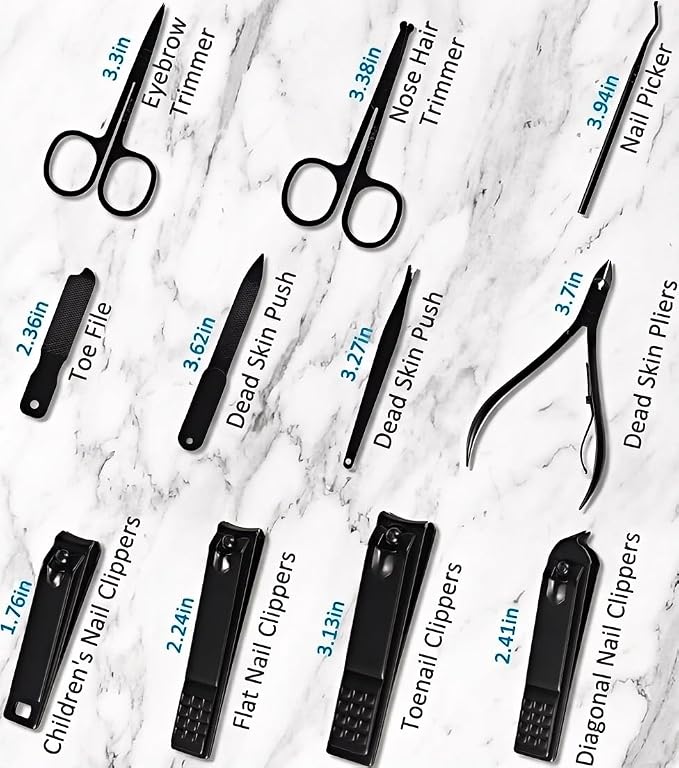 MINKINH Manicure Set Professional Nail Clipper Kit-26 Pieces Stainless Steel - Image 6