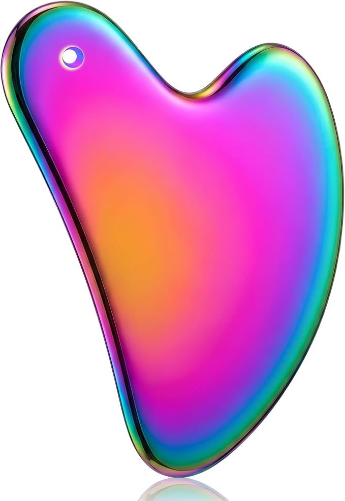 Nuanchu Stainless Steel Gua Sha Facial Tool, Metal Gua Sha by Nuanchu