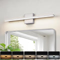 LED Modern Bathroom Light Fixtures 18W Brushed Nickel Vanity Lights Bar 5CCT by BRIVOLART