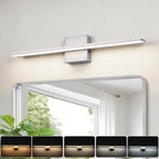 LED Modern Bathroom Light Fixtures 18W Brushed Nickel Vanity Lights Bar 5CCT by BRIVOLART