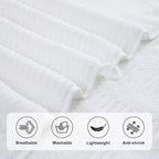 Ycosy 4 Pack Extra Large Microfiber Bath Towels Set, 35x70 inches, Less Lint - Image 9