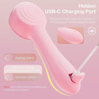 Facial Cleansing Brush Silicone Face Scrubber Waterproof Rechargeable - Image 6