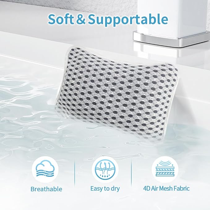 Luxury Bath Pillows for Tub, Slip Resistant Waterproof Bath Pillows for Tub - Image 3