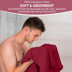 KAHAF COLLECTION 6 Pack Bath Towels Set 100% Ring Spun Cotton, Lightweight - Image 4
