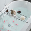 Stainless Steel Bathtub Caddy Tray, Expandable Bath Tub Table, Adjustable by Unknown