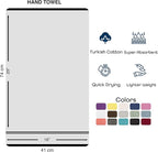 Hawmam Linen White Hand Towels for Bathroom, 16x29 Inch, Premium Turkish Cotton - Image 7