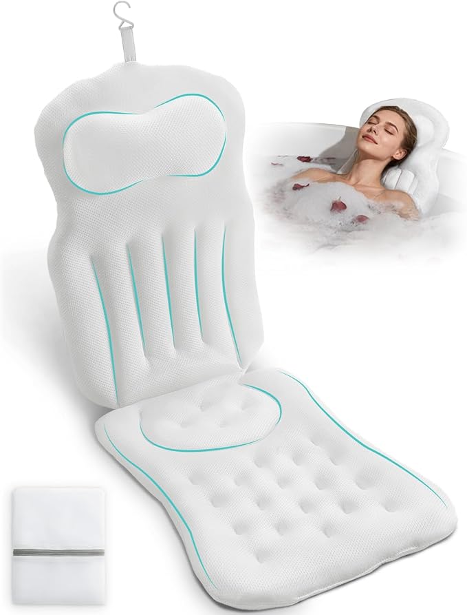 Full Body Bath Pillow for Bathtub, 5D Thick Tub Pillow for Bathtub by ForkidinnnOffical