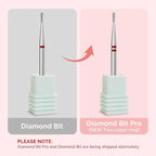 MelodySusie 1.2mm Pear Shape Cuticle Clean Nail Drill Bit 3/32'', Professional - Image 3