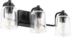 SOLFART 3 Lights Bathroom Light Fixtures Over Mirror Black Vanity Lights by SOLFART