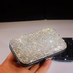 Bling Rhinestone Manicure Set Nail Clippers Pedicure Kit-8 Pieces, Stainless - Image 3