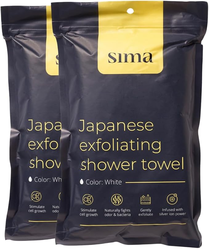 Sima Brand Exfoliating Washcloth Face & Body Scrub Towel - Image 2
