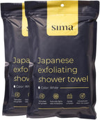 Sima Brand Exfoliating Washcloth Face & Body Scrub Towel - Image 2
