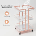 Esthetician Cart with Wheels Utility Salon Rolling Trolley, Mobile Storage - Image 7