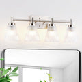 OCIOC 4-Light Vanity light fixtures, Brushed Nickel Vanity lights over mirror by ocioc