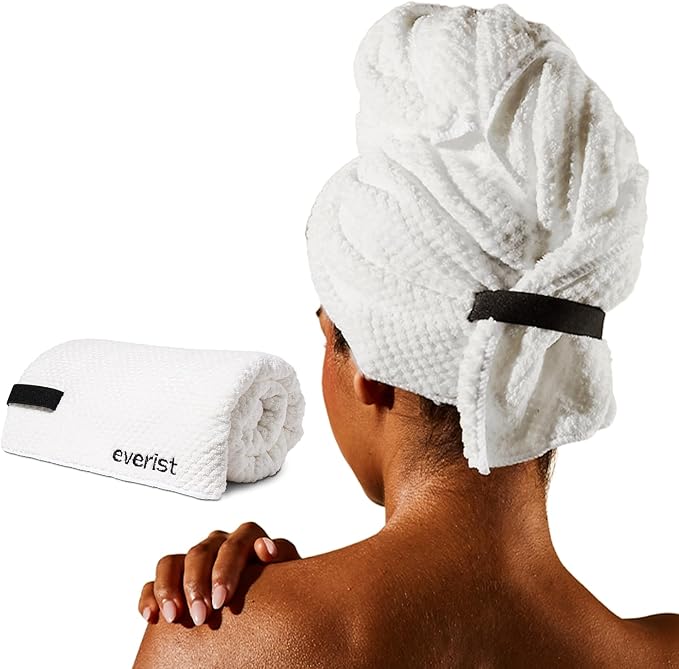Everist The Quick-Dry Hair Towel, Microfiber, 50% Shorter Dry Time, Flexible by Everist