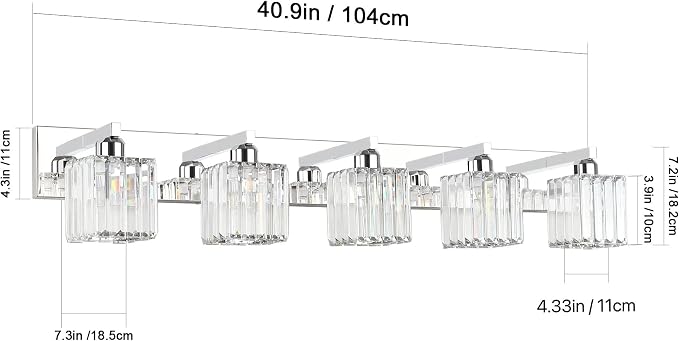 Aipsun Bathroom Light Fixtures Modern Vanity Light - Image 6