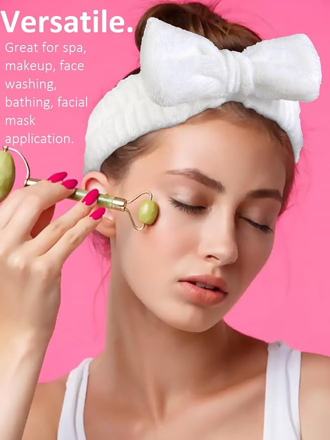 Huachi Skincare Headbands for Women Makeup Spa Headbands for Women Washing Face - Image 5