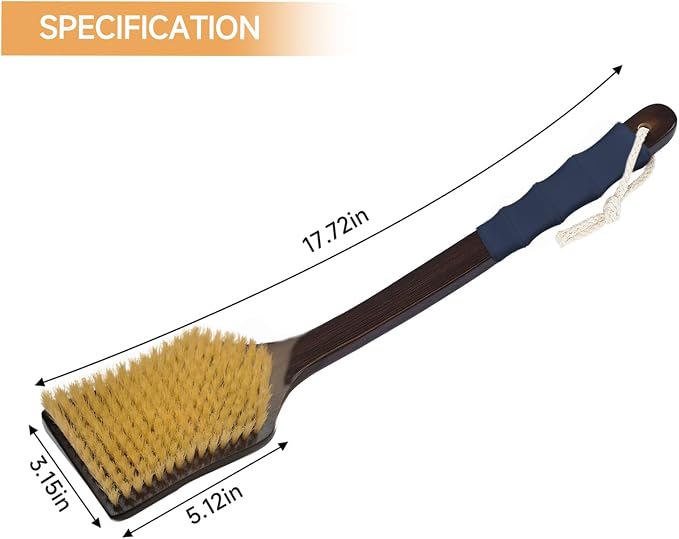 Back Scrubber Shower Brush, Dry Brushing Body Brush - Image 6